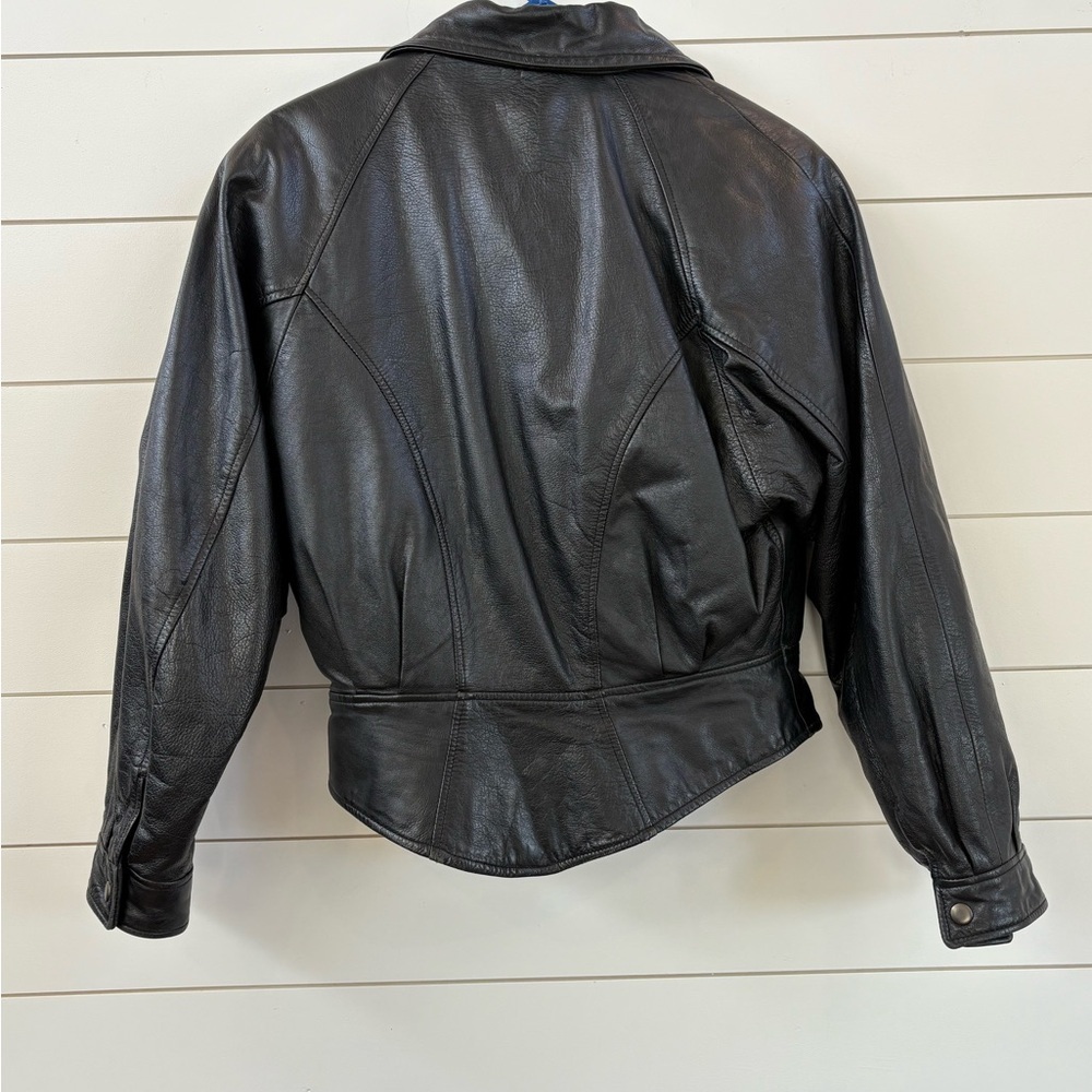 Wilson Women's Dark Leather Jacket - Picture 2 of 6